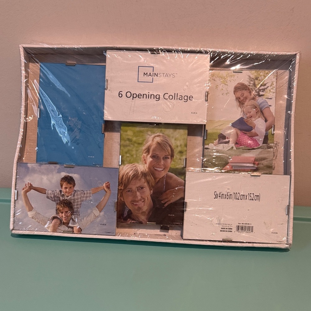 Mainstays Blue and White Multi-Photo Frame